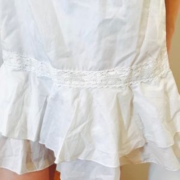 REBECCA BL NWT EMBROIDERED FLOWER WHITE DRESS 0067 - Picture 7 of 8